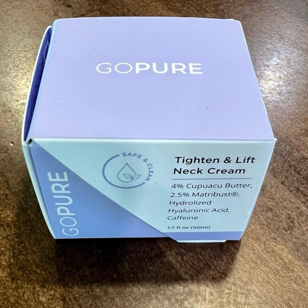 New in box.. GoPure Tighten & Lift Neck Cream